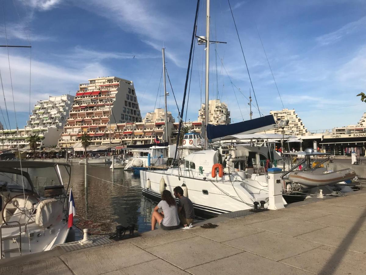 Studio 2-3 Pers Parking Clim Vue Port Et Mer ラ・グランド・モット エクステリア 写真